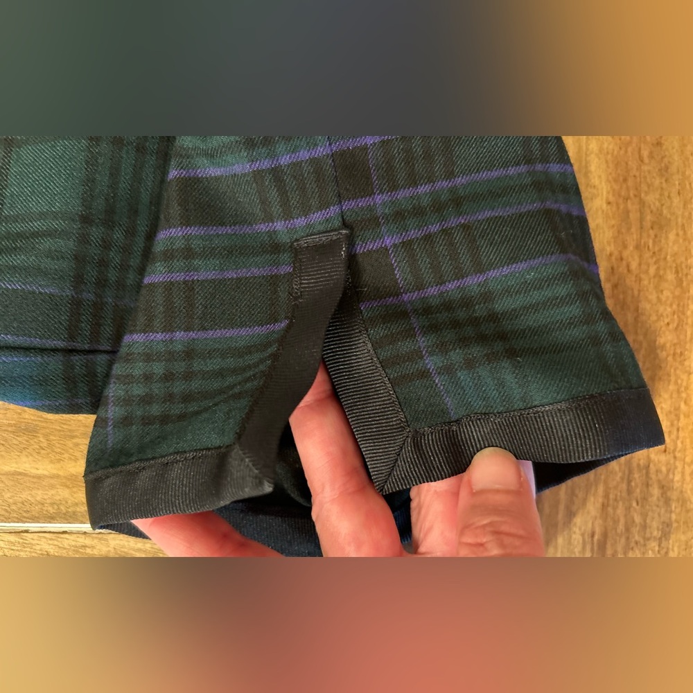 Talbots Plaid Dress Ankle pants. 10 - Picture 4 of 9